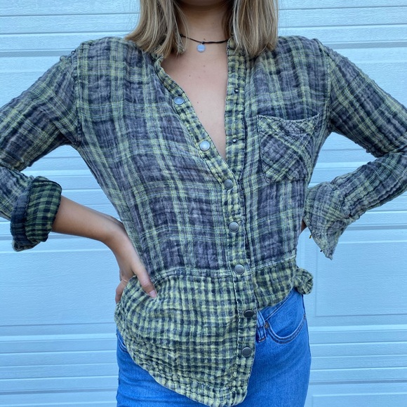 Freepeople flannel shirt - Picture 1 of 2